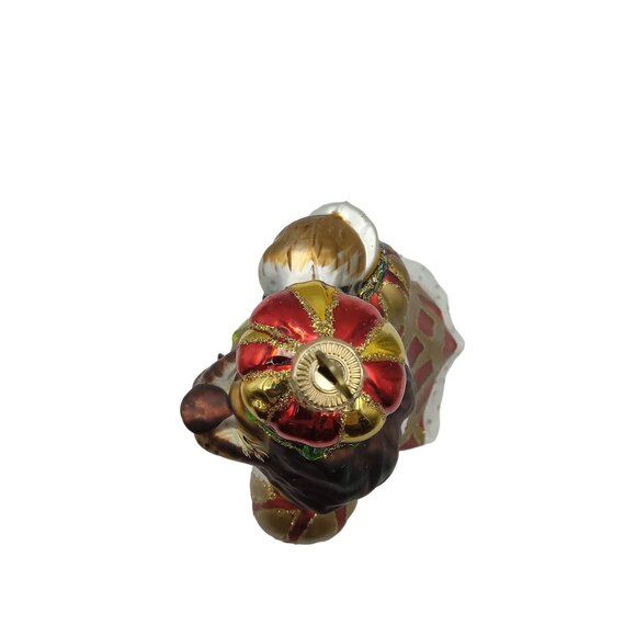 Lion King In Robes and Crown Ornament Blown Glass Nordstrom At Home Christmas - Picture 5 of 8